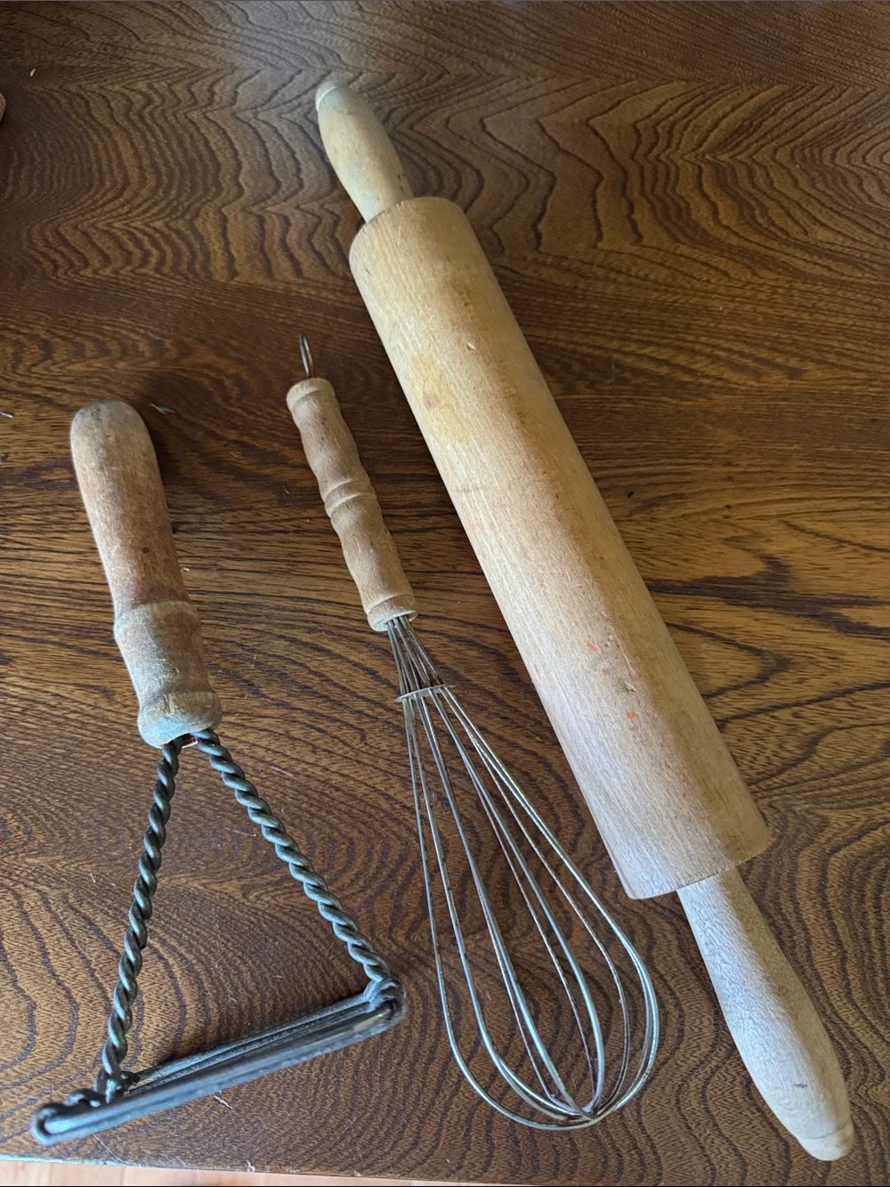 Rustic Primitife Farmhouse Wooden Kitchen hand tools for use or display